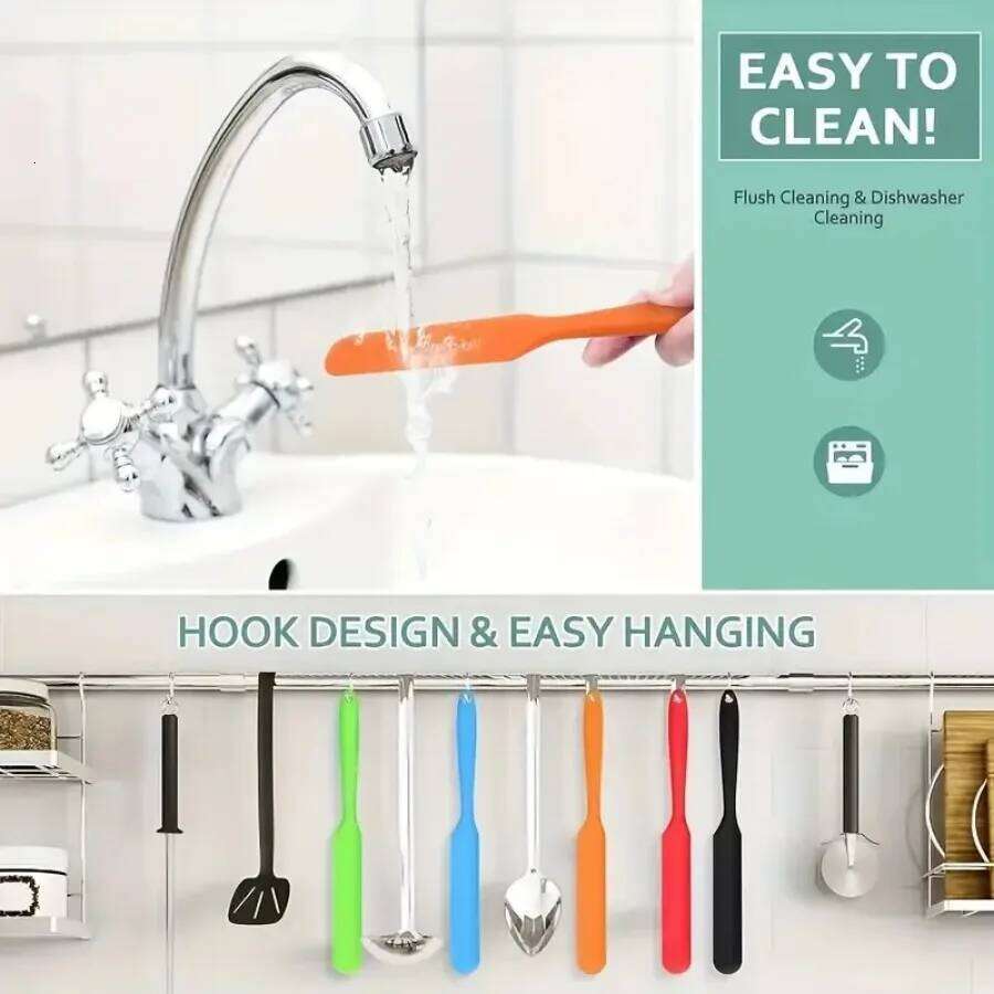 1 Piece Random Color Food Scraper, Non Stick Design, Heat-resistant, Kitchen Utensil, Suitable for Home and Professional Baking