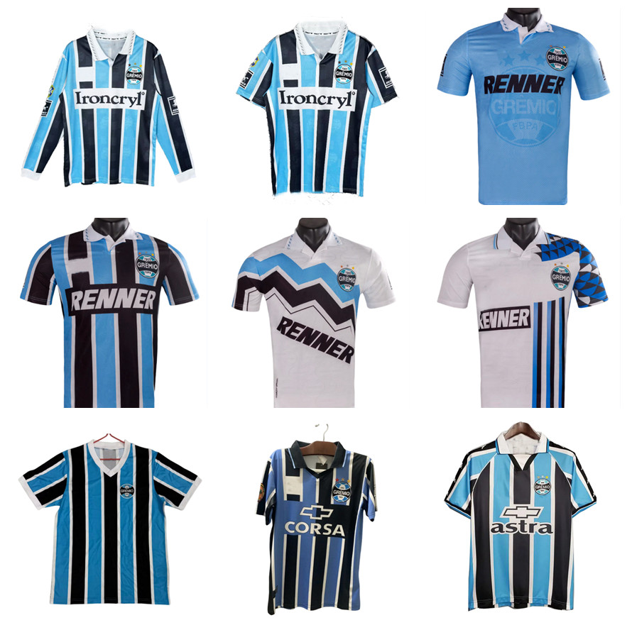 2000 2001 gremio retro soccer jersey 1994 1995 1996 1997 1998 1999 Ronaldinho ZINHO NENE WARLEY Gremio Alegre home vintage old classic football shirt