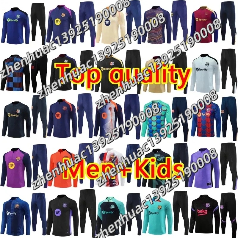 2025 2026 barcelonasoccer tracksuit soccer jerseys training shirts Men and kids kits 24 25 26 Barcelonaes football jersey shorts Maillot Foot camiseta futbol