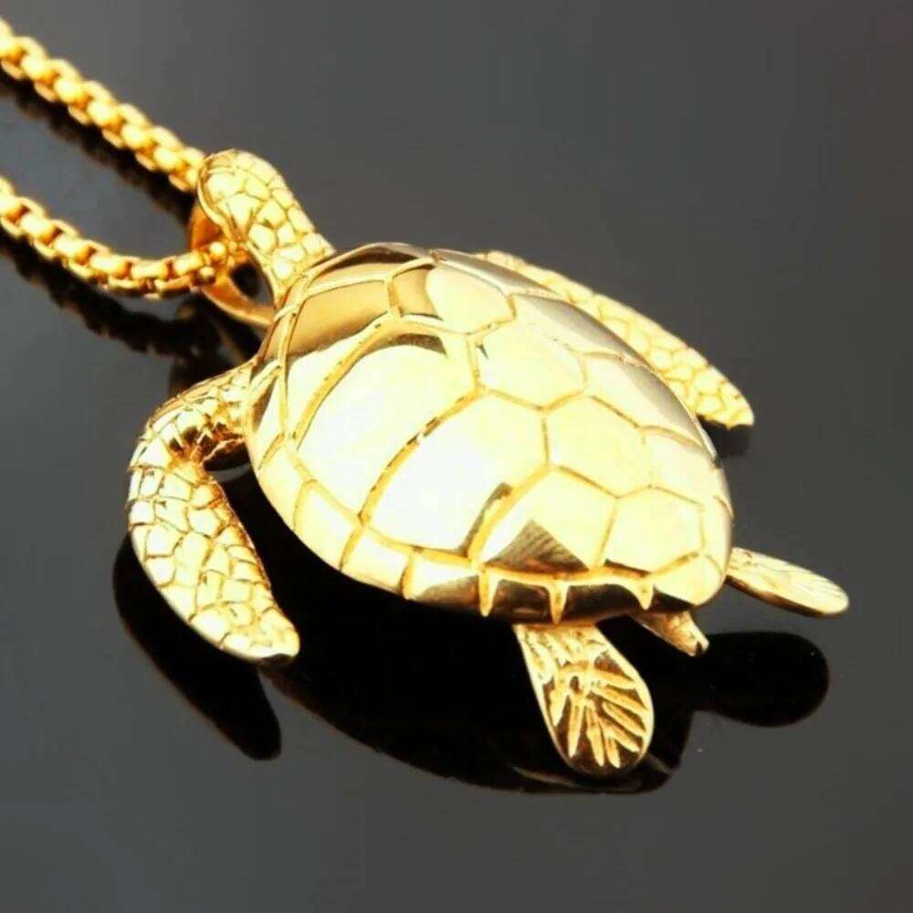 Hot Sale Cross-border Supply Alloy Trendy Turtle Necklace Couple beach summer decoration H260112