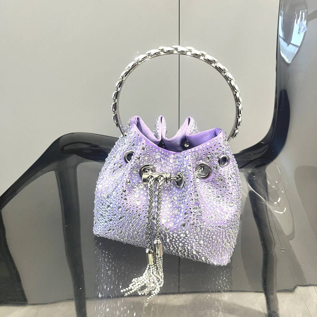 Bestseller Rhinestones Evening clutch Bag Purses and handbag luxury Designer shoulder Shiny Crystal Clutch purse bucket bag ddmybear