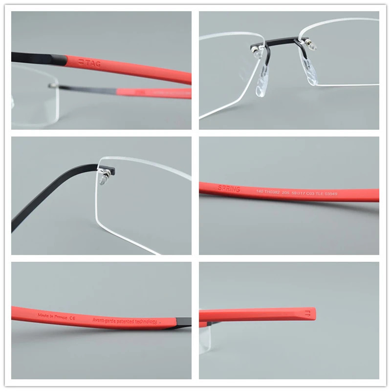 TAG Hezekiah Glasses Frame Men TH0382 Retro Square Eyeglasses Eyewear Myopia Optical Prescription Ultralight spectacle 260104