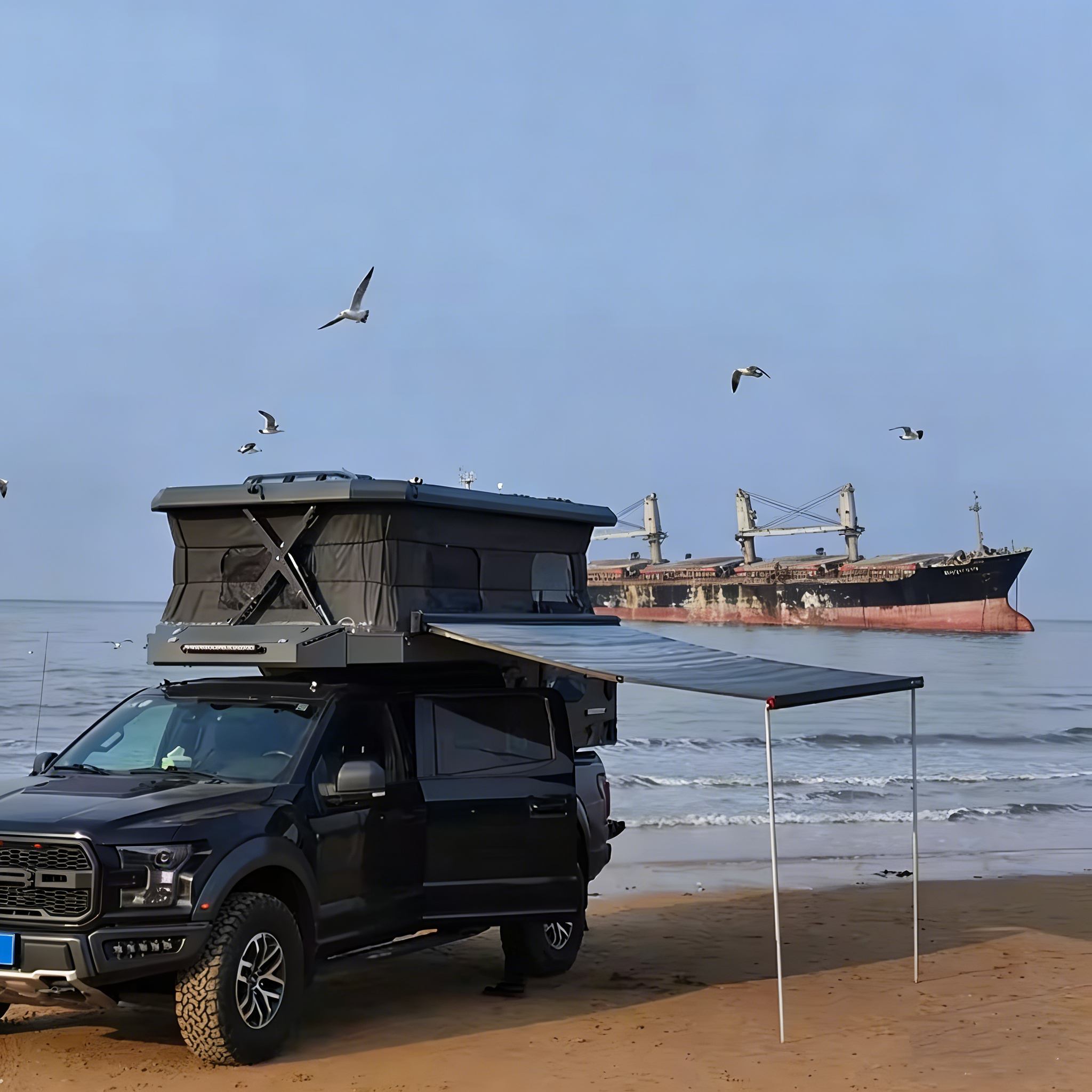 China Manufacturer Pick up Truck Bed Camper Campers Pickup Truck Bed Camping Camper for Sale