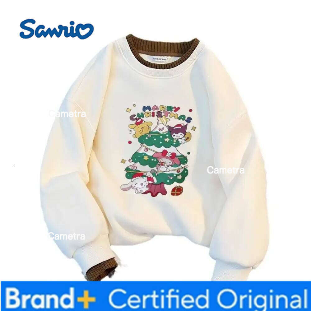Sanrio My Melody Girls' Sweatshirt Winter Children's Christmas Clothes Little Cartoon Casual Bottoming Shirt Girl Clothing H260112