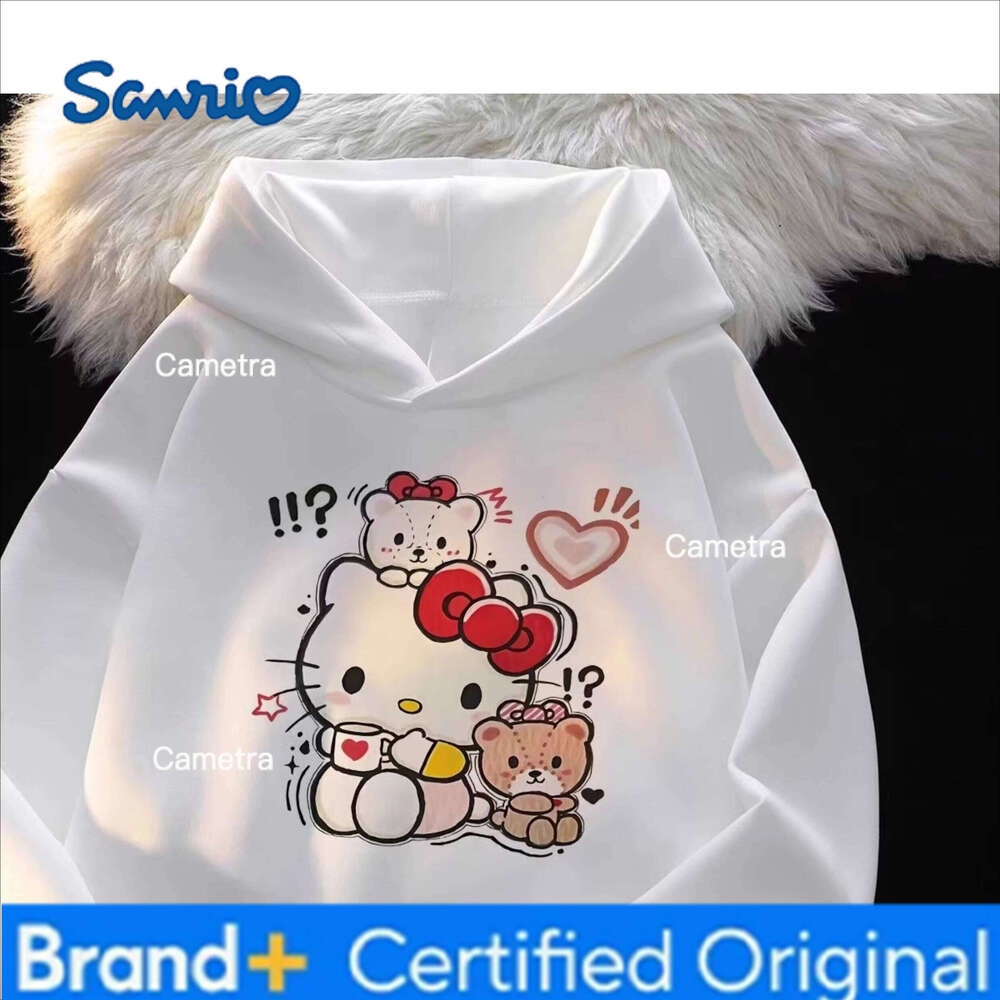Sanrio Personalized Stitch Autumn/Winter Small Medium Large Men's and Women's Hooded Hoodie Long Sleeve Loose Thick Coat Trendy H260112