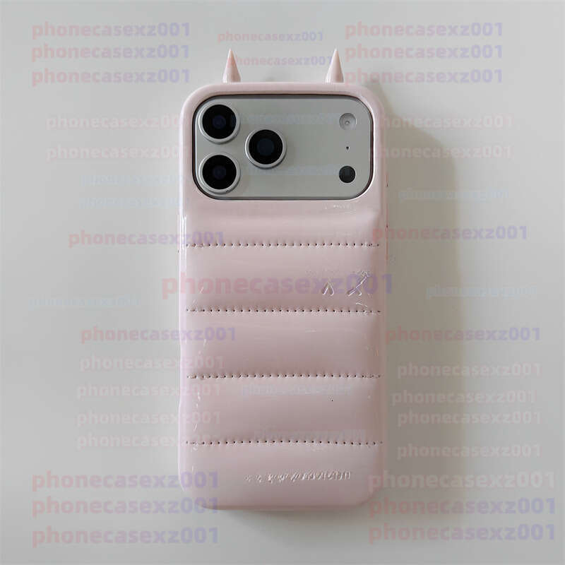 Urban Sophisticated Luxury Designer Phone Case Coque Luxe Iphone17 16 15 Pro Max Iphone 14 13 Leather Three-dimensional Devil Horn Shockproof Cover Phonecase