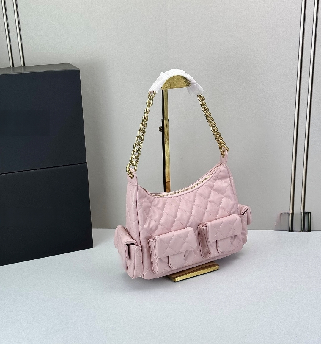 Stylish Lightweight Chevron Hobo Handbag with Premium Feel