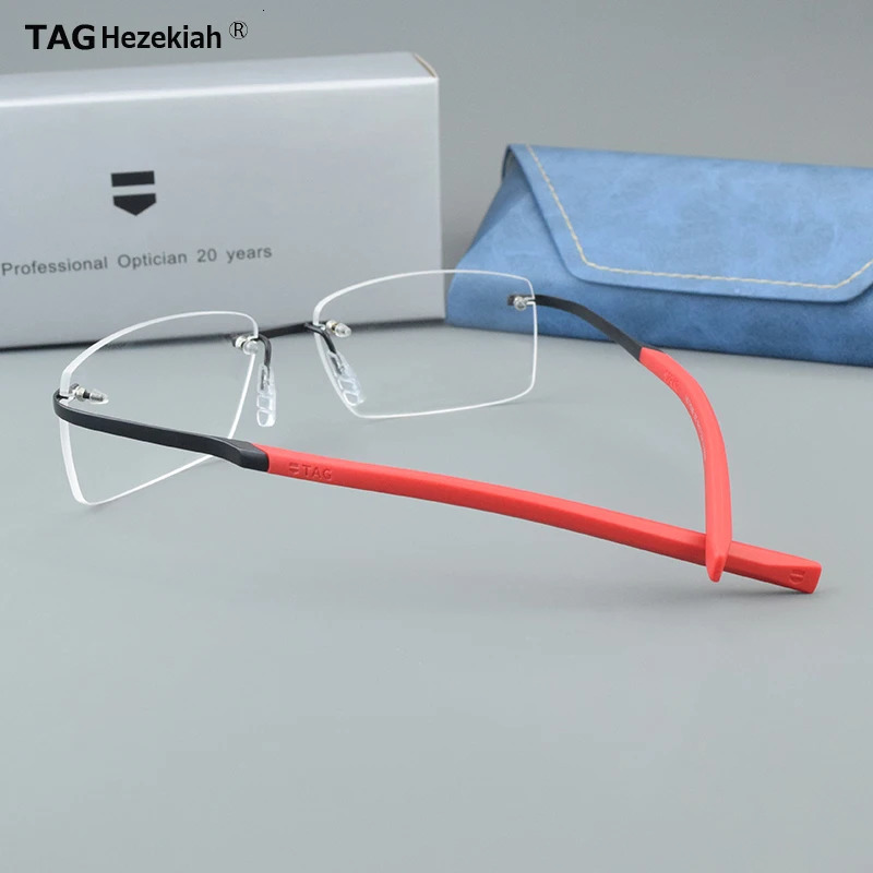 TAG Hezekiah Glasses Frame Men TH0382 Retro Square Eyeglasses Eyewear Myopia Optical Prescription Ultralight spectacle 260104