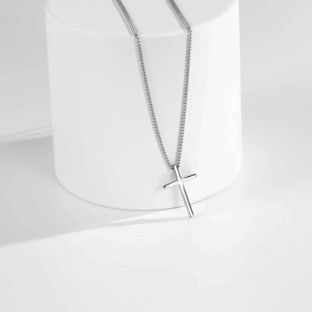 Trendy 925 Sterling Silver Pendants For Women Vintage Gothic Cross Necklace Chain Jewelry Gift H260112