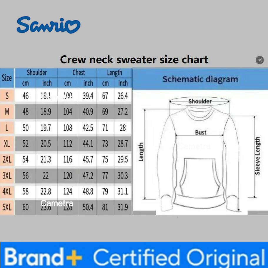 Sanrio 2026 Autumn Winter Hello Kitty Adorable Yet Quirky Trendy Christmas for Women and Children Casual Round-neck Sweater H2601121