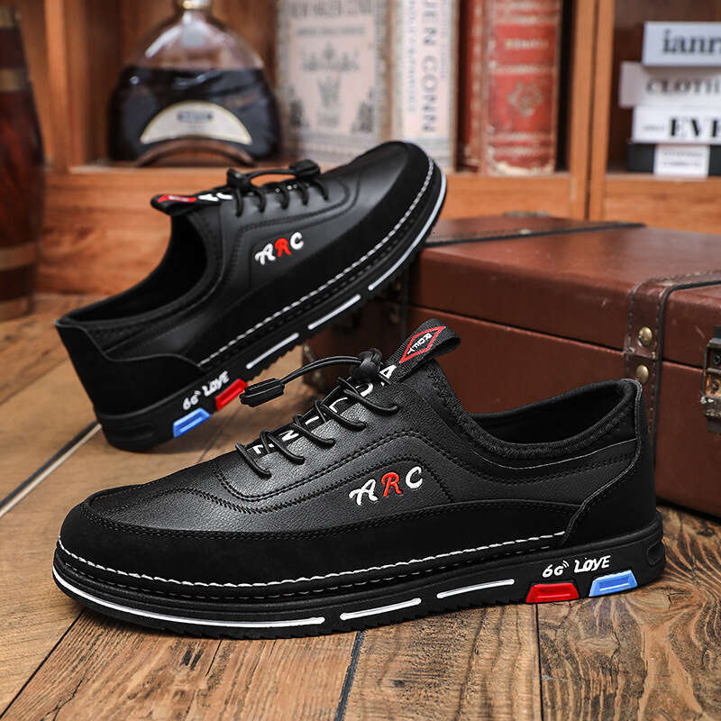 Free shipping Plus Size New Korean Style Daily Commuting Leather Fashion Business Casual Men's hot seller Shoes Four Seasons Breathable Versatile