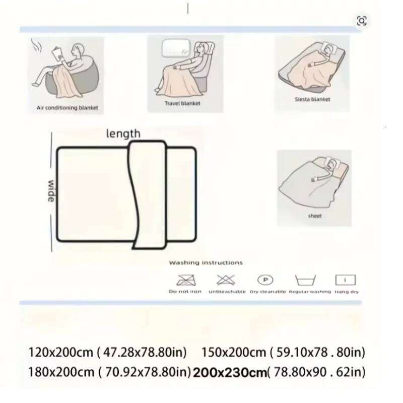 1PC Light luxury solid color multi-functional for winter warmth, fleece bedroom and living room blanket XJ260112