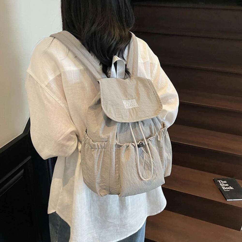 Casual Large Capaci Student Women's 2025 New Sle Outdoor Faion Commuting Bag Lightweight Simple Design Multifu Backpack