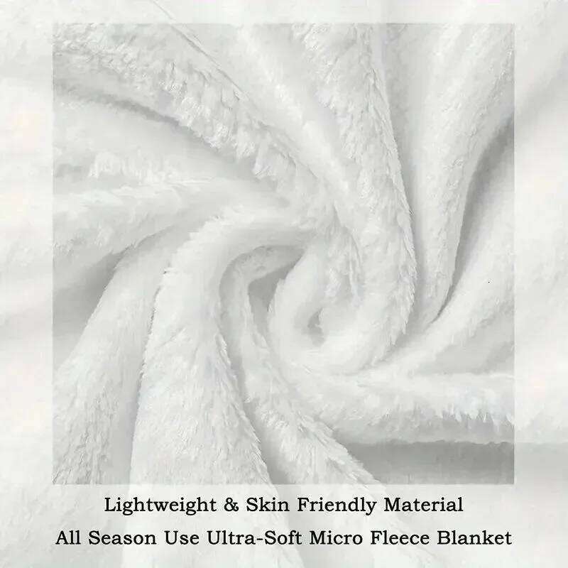 Flannel Throw Soft Warm Blanket for Couch Bed All-Season Cozy Lightweight Breathable Blankets Home Decor Gifts XJ260112