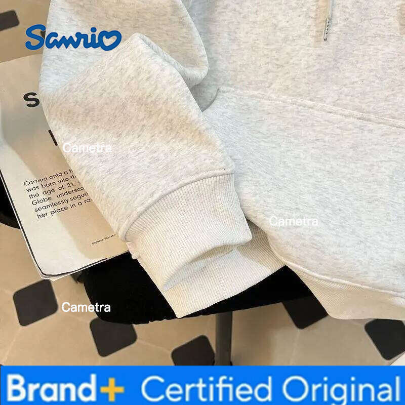 Sanrio Autumn Winter Cute Cartoon Hello Kitty Print Cotton Hoodies for Women Fashion Long Sleeve Sweatshirt Casual Pullover Couple Tops H260112