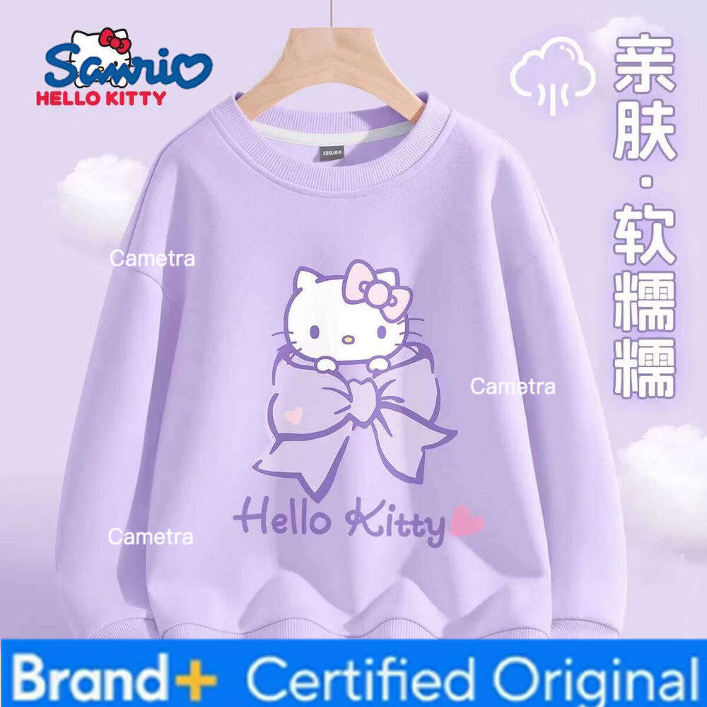 Sanrio Autumn Children Boy Clothes Cartoon Printed Sweatshirts Pullover Fashion Kid Girls Long Sleeves T-shirts Children's Tops H26011211