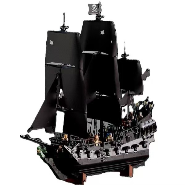10365 Black Pearl Wooden Pirate Ship Building Toy - Free Shipping