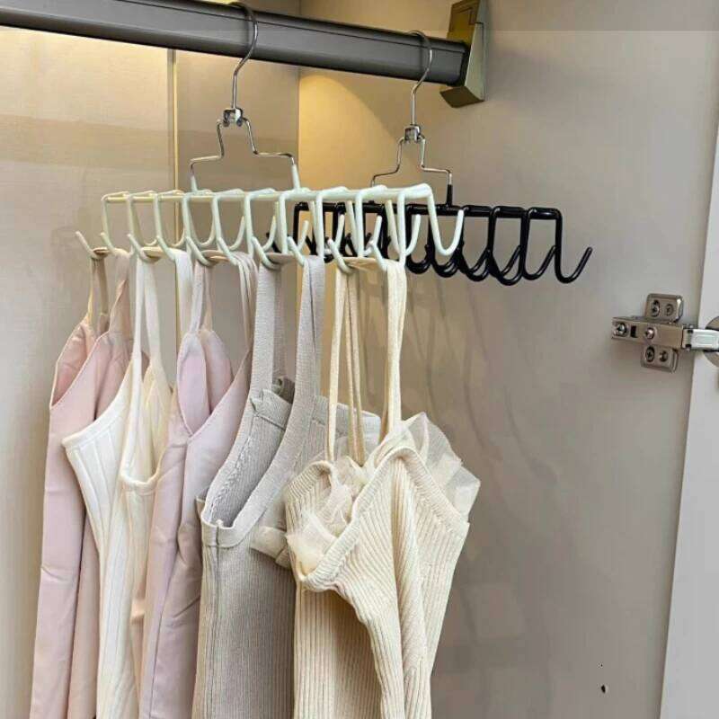 Stainless Steel Multi-Hook Clothes Hanger - Space-Saving Organizer,for Home,Dorm,Closet Storage,Holds Multiple Items Efficiently 26L0112