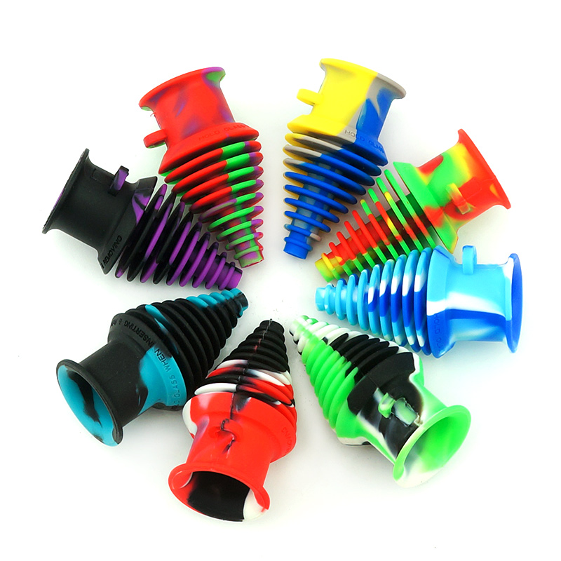 Silicone water bong Nozzle Smoking pipes Nozzle Funnel MouthPiece Filter Suction Nozzle Smoking Accessories Silicone filter For Tobacco bongs