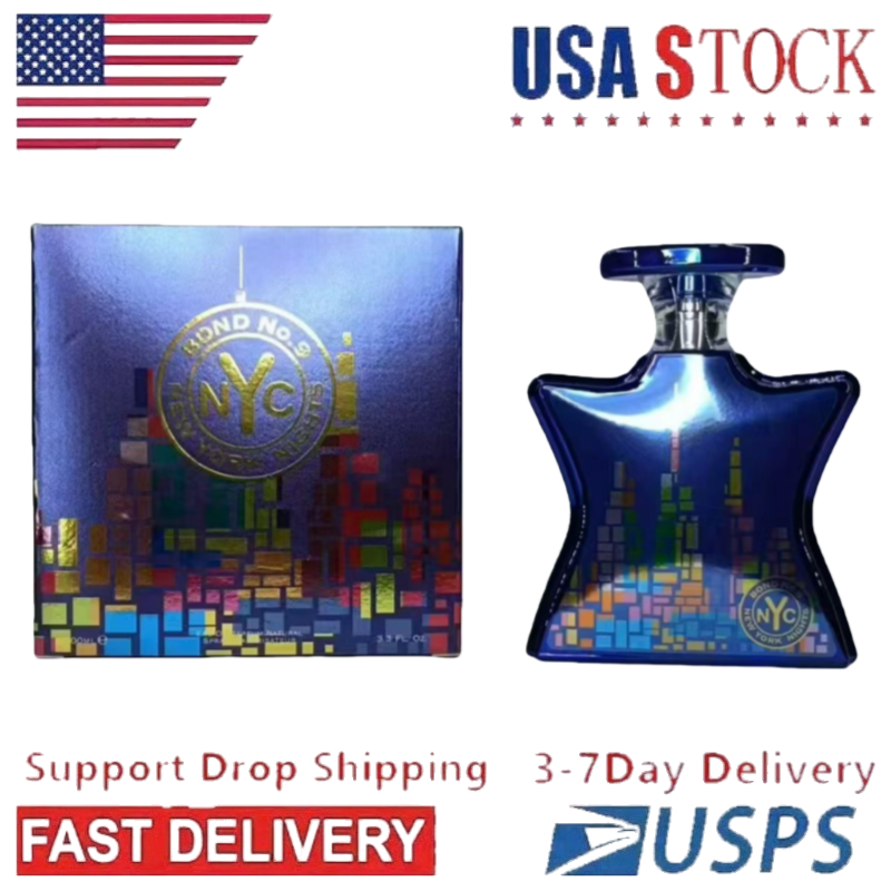 100ml NYC Bond No9 Perfume Fragrance Wall Street Bleecker Street Tribeca Greenwich Village Extrait De Parfum Lafayette Street New Bond ST Signature Men Woman Spray