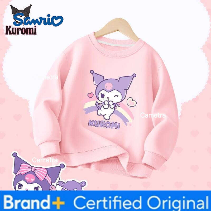 Sanrio Baby Girl Clothes Set Autumn Kid Kunomi Sweatshirts Pullover Sweet Top & Pants 2pcs Suit Children Fashion Tracksuits Outfits H260112