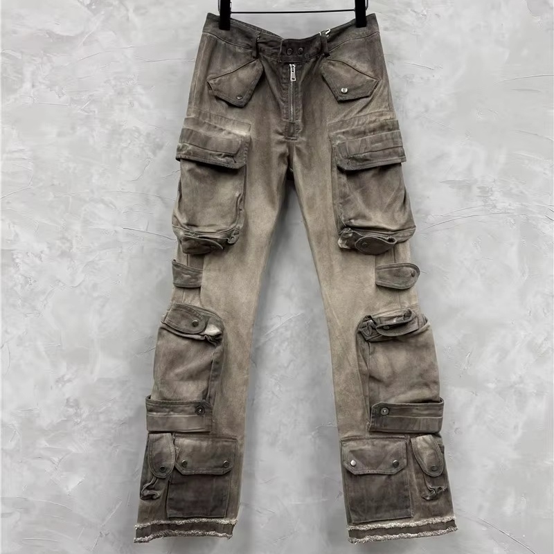 Men Cargo Pants Cot… - image