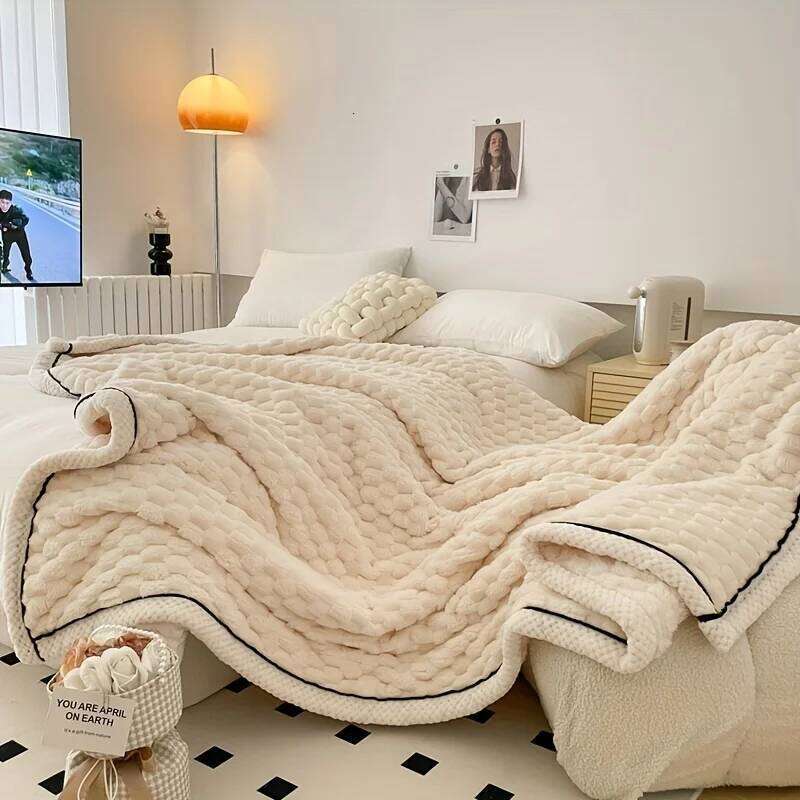 Blanket Bed - Cozy Warm Fuzzy Blankets Women, Plush Large Fleece Throws for Girls XJ260112