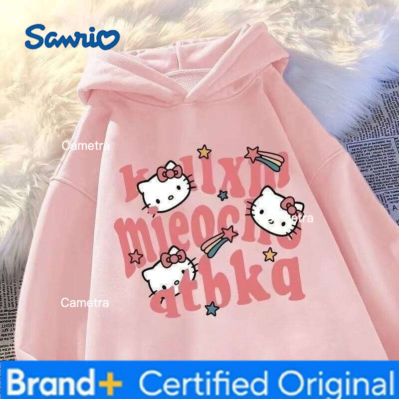 Sanrio Personalized Stitch Autumn/Winter Small Medium Large Men's and Women's Hooded Hoodie Thick Coat Trendy Children H260112