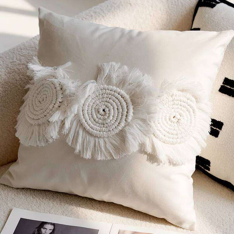 Embroidered Pony Animal Print Throw Pillow Cover Cushion for Sofa Bed Luxury Soft Decorative Home Decor Perfect for Living Room Bedroom Kitchen Beddin