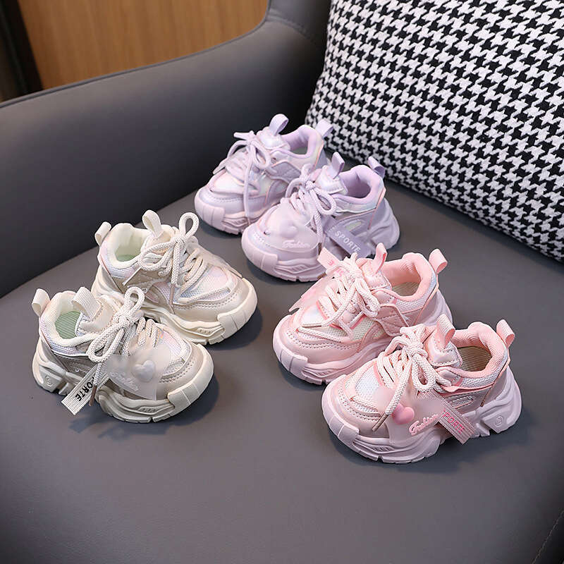 Spring and Autumn New Mesh Boys' Sports Hot-Selling Girls' Running Non-Slip Soft Sole Toddler Casual Baby Shoes