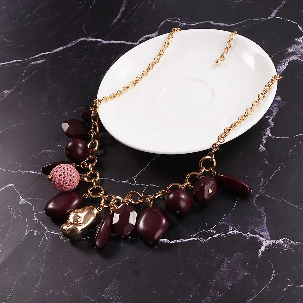 Fashionable Minimalist Irregular Pendant Necklace With Collarbone Chain Banquet Accessory Jewelry 260107