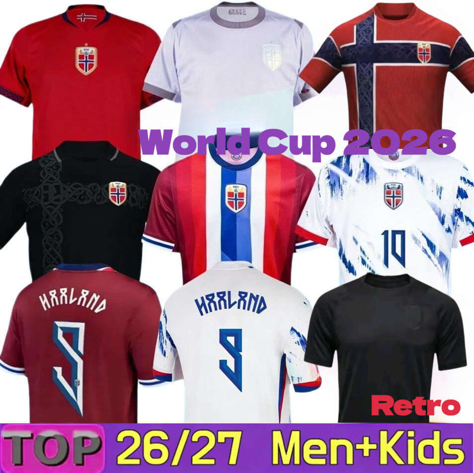 Norway Jersey 2026 World Cup HAALAND Soccer Jerseys SORLOTH NUSA AASGAARD HORN MYHRE DONNUM RYERSON MOLLER WOLFE AJER STRAND 25 26 Noruega Football Shirt Men Kids Kit