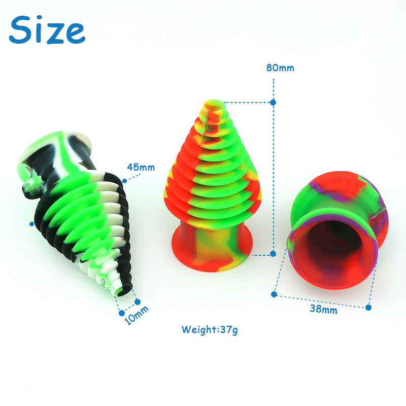 Silicone water bong Nozzle Smoking pipes Nozzle Funnel MouthPiece Filter Suction Nozzle Smoking Accessories Silicone filter For Tobacco bongs