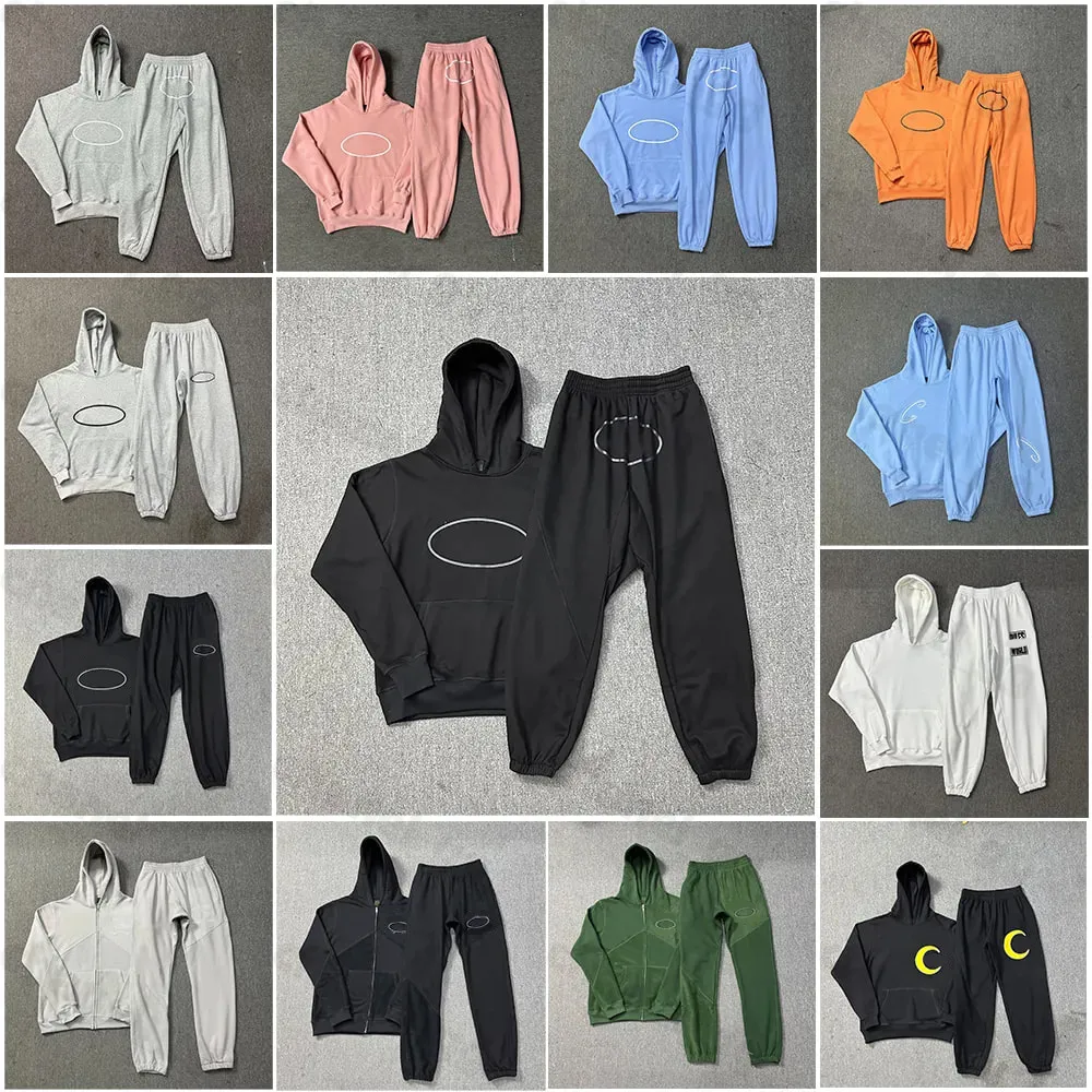 designer hoodies mens pants fashion hoodie and hight quality pants Stree puff print web hoodies Loose skin-friendly tracksuits us size s-xl