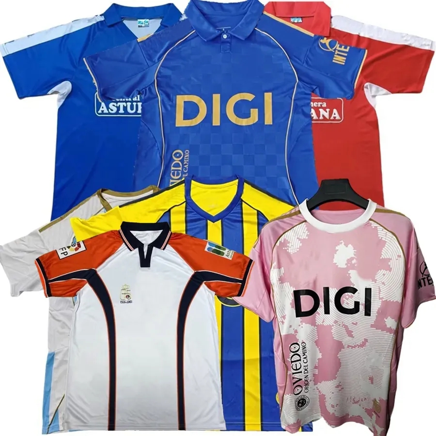 Retro Classic 1990 1991 1996 1997 Real Oviedo 2025 2026 Soccer Jerseys ILYAS RONDON HASSAN F.VINAS S.CAZORLA DENDONCKER E.BAILLY CARMO 25 26 football men kids shirts