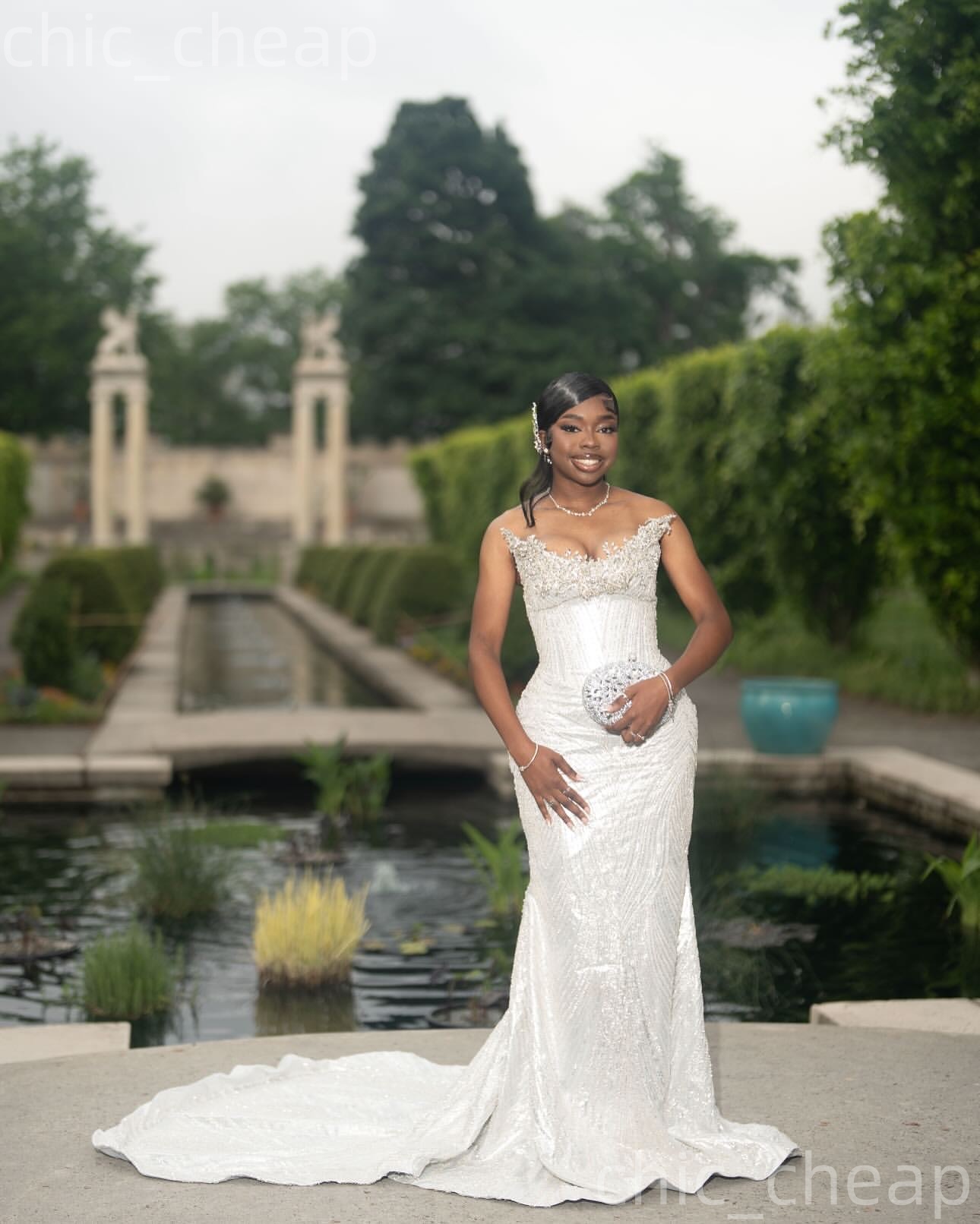 Aso Ebi 2k25 Ivory Mermaid Prom Dresses 2026 Sequined Crystals Sparkly Evening Formal Party Second Birthday Engagement Gowns Dress For Special Occasio