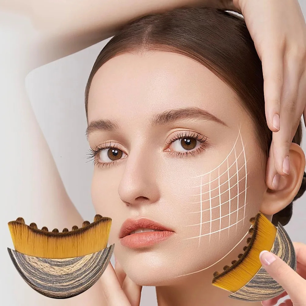 Lymphatic Contour Face and Body Brushes The Lymphatic Drainage Massager for Face Dry Brushing Face Brush Chin Jawline Sculpting 260104