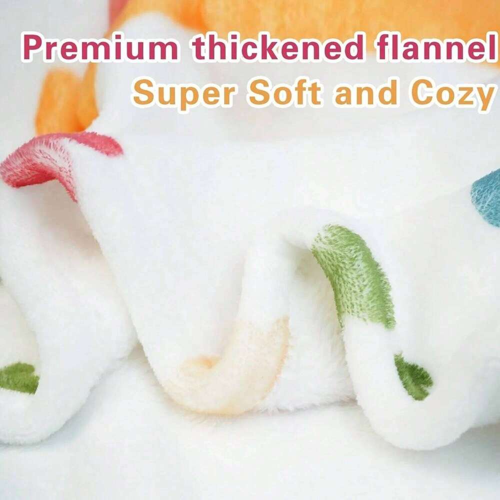 1PC Personalized Flannel Custom Name Skin-Friendly Bed Cover for Girls Kids - Unique Gift Blanket XJ260112