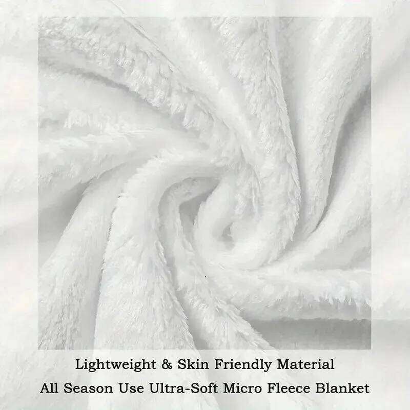 Flannel Soft Cozy Naptime Blanket with Rustic Camping Print All-Season Throw for Outdoor Lovers Sofa Decor Gift XJ260112