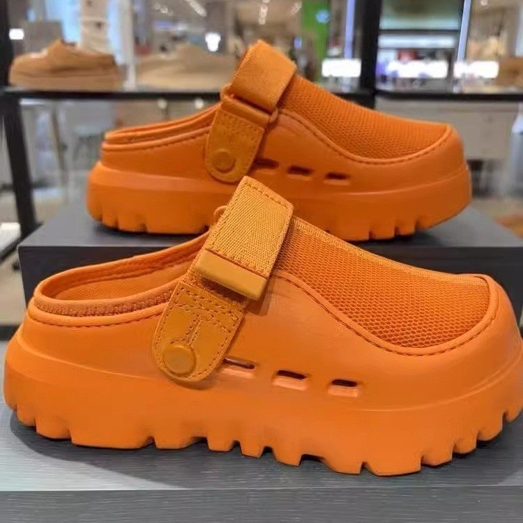 Unisex Style Clogs Orange Thick Sole Free shipping 2026 Luxury Daily Essential lus Size Friendly Summer Beach