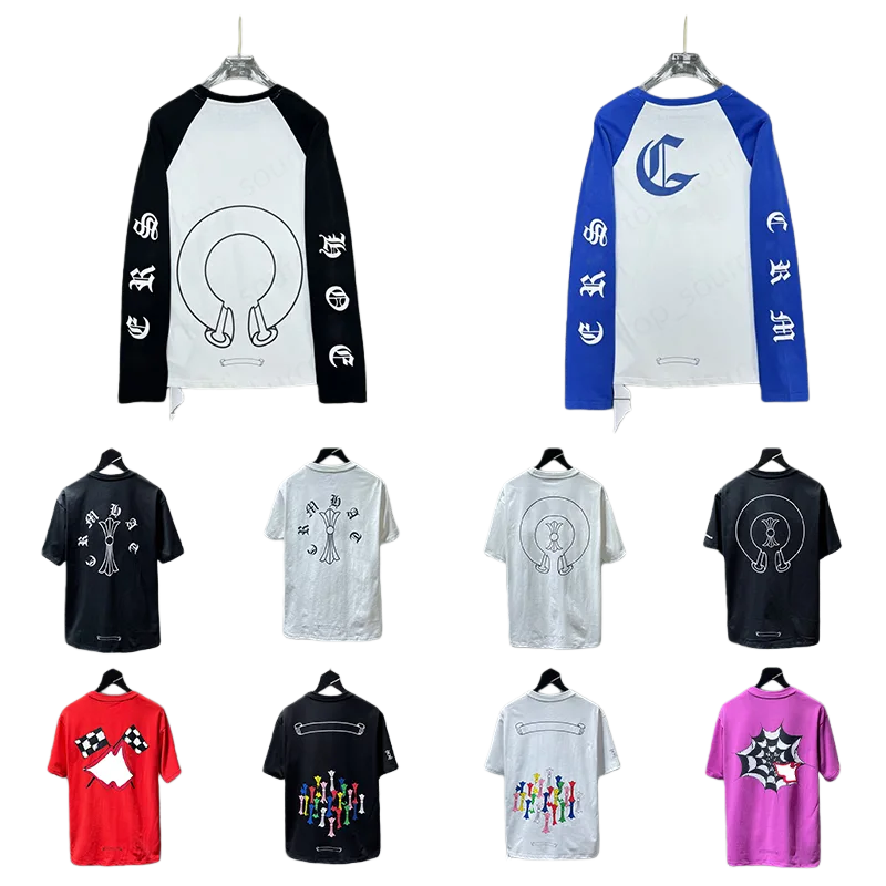 Chrome Hoodie tees tops designer chrome designer clothes men Sweatshirts Hip Hop loose sleeves Pullover hoodie Cardigan Loose Men T-shirts women sweaters US S~XL