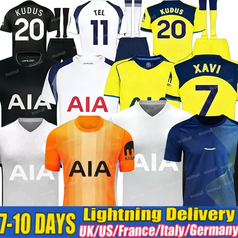 25 26 Fan version MADDISON SON WERNER Soccer Jerseys 2025 2026 KULUSEVSKI 2025 VELIZ VAN DE VEN Football kits shirts Men kids goalkeeper pre match tottenham jersey