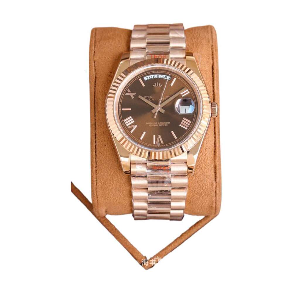 R O LEX Men's automatic mechanical watch, 40mm stainless steel bracelet, luxury business watch, luminous hands, water resistant, with date displa