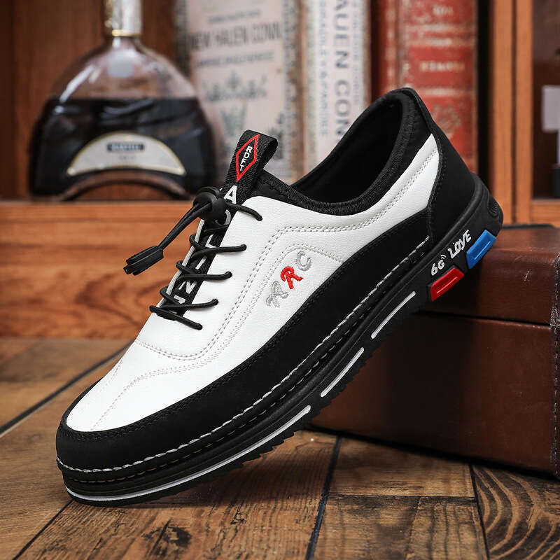 Free shipping Plus Size New Korean Style Daily Commuting Leather Fashion Business Casual Men's hot seller Shoes Four Seasons Breathable Versatile