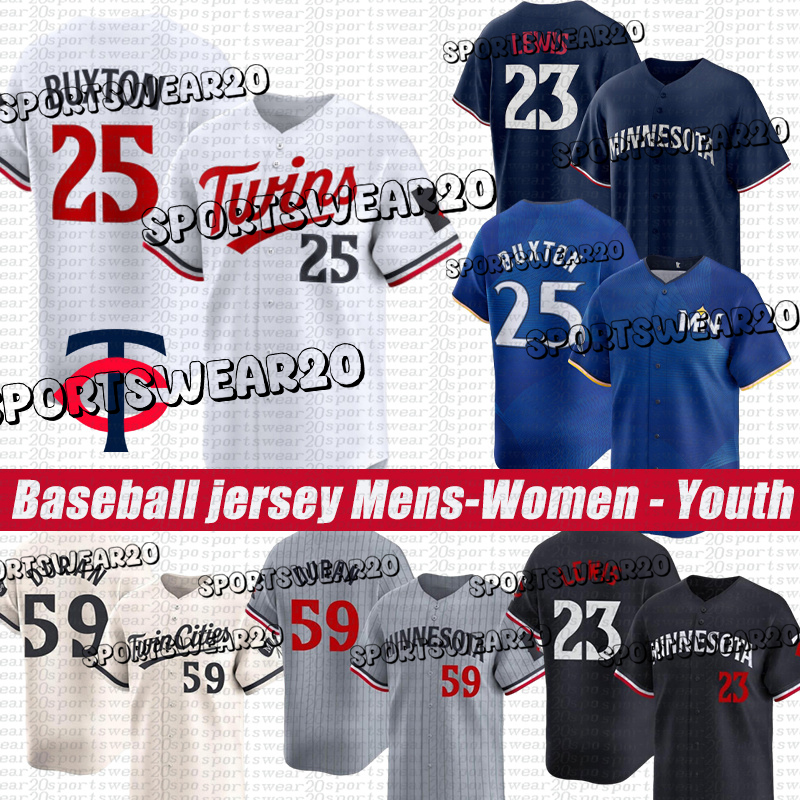 Carlos Correa Minnesotas Jerseys Twins Byron Buxton Jhoan Duran Pablo Lopez Royce Lewis Edouard Julien Jose Miranda Ryan Jeffers Matt Wallner Baseball Jerseys