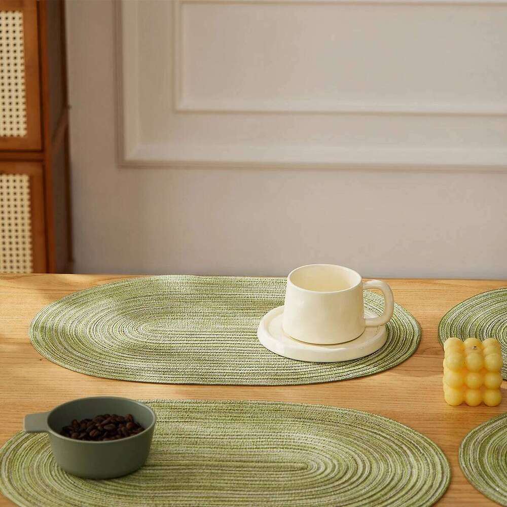 Placemats Set Of 4,Heat Resistant Pad,Place Mat Washable Mats For Kitchen Dining Table Mixed Color Non-Slip Place Mats