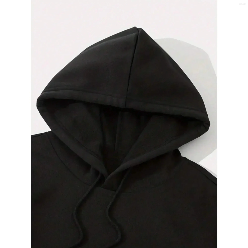 Men's Hoodies Streetwear Hoodie With Bold 'STWD' Graphic Urban Fashion Sweatshirt For Casual Look Trendy Black Daily Wear S-2XL