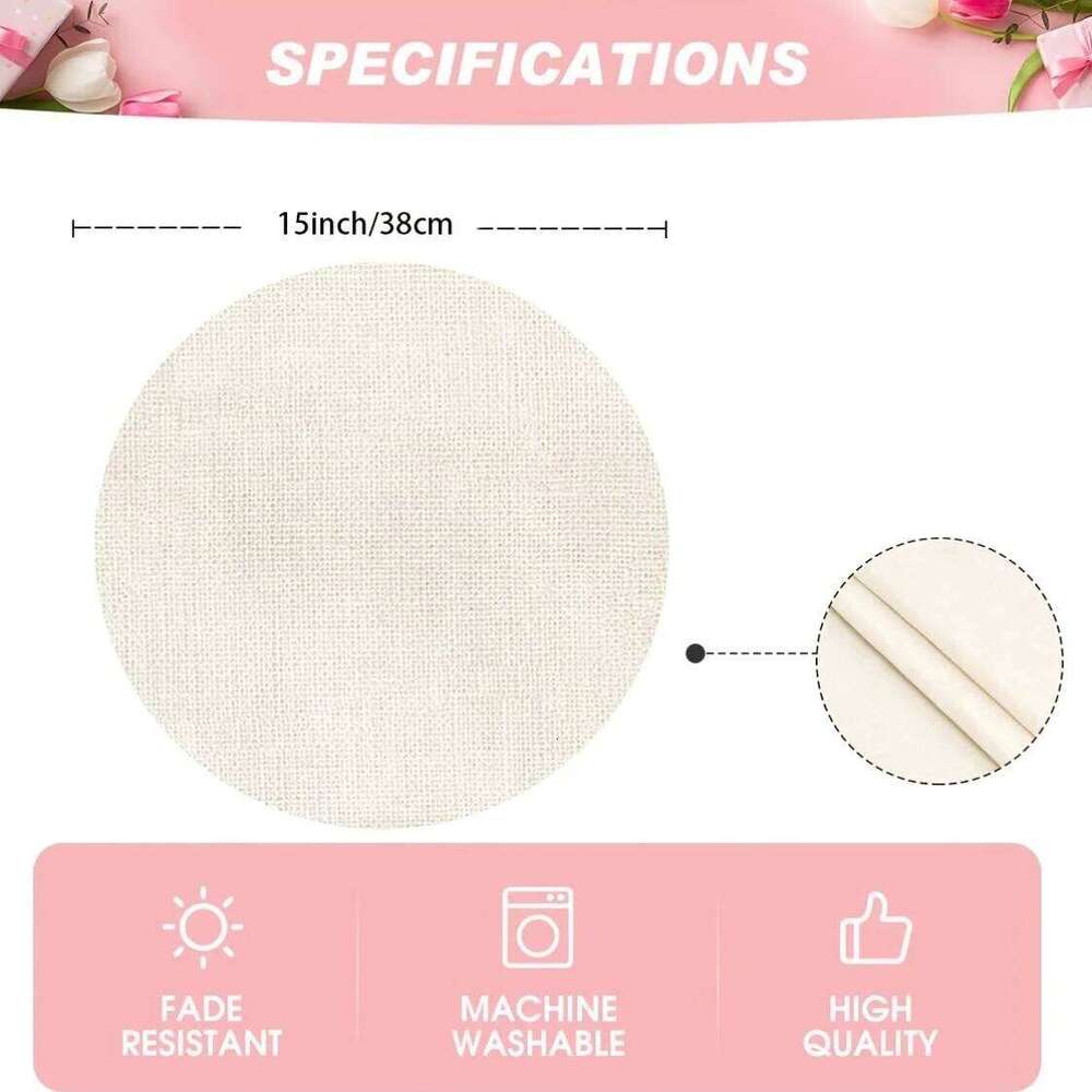 Mandala Flower Placemats Round And Elegant Design Mat Home Dining Table Decoration