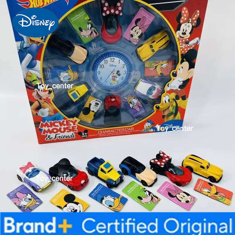 Disney Hot Sell Cartoon Alloy Mini - Mickey & Minnie Scooter, Metal Inertia Car, Kids' Gift, Collectible Racing Car Model H260113