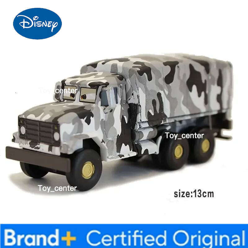 Disney Alloy die-casting Pixar Cars Big wheel ice cream high glasses McQueen camouflage truck toy car model children's gift H2601131